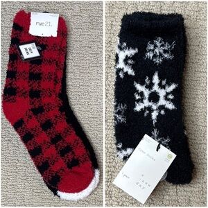 3 Pairs of Fuzzy Crew Socks